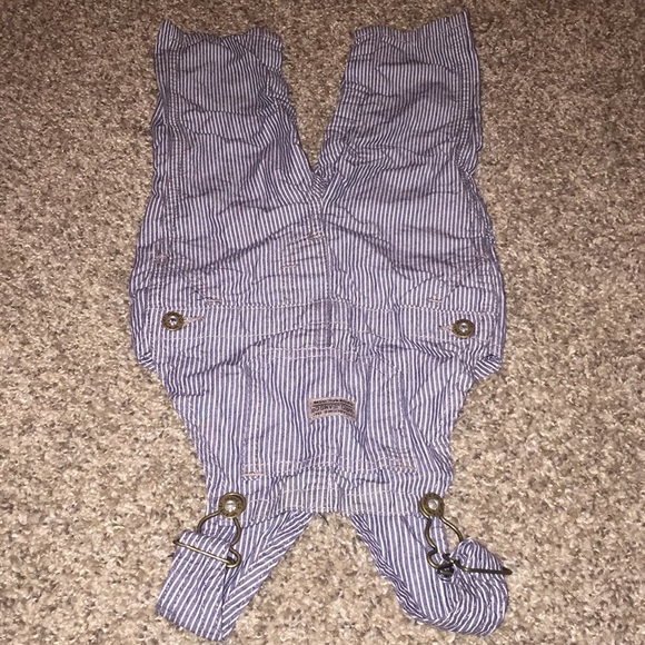 Wrangler Other - Wrangler Jeans Overalls gray striped